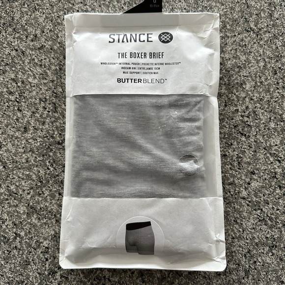 Stance The Boxer Brief Mens L Butter Blend Gray 6" One Pack 34-36" Large - Picture 1 of 8